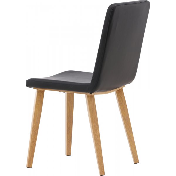 Tänään ruokatuoli - musta PU Tänään ruokatuoli - musta PU