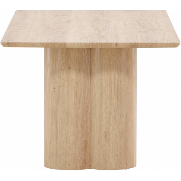 Sohvapyt 120 x 60 cm valkoiseksi maalattu - Olivia