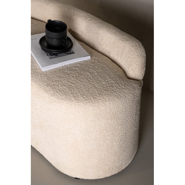 Pocatello 2 istuttava sohva - valkoinen Pocatello 2 istuttava sohva - valkoinen