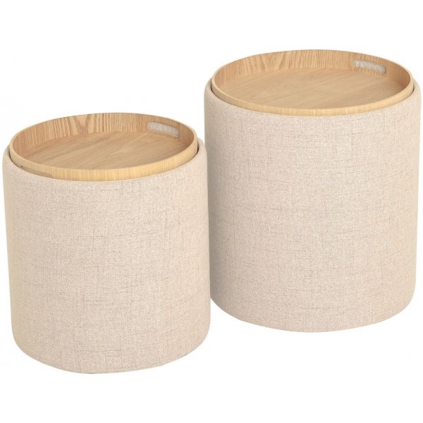 Maiko pouf 2kpl - beige