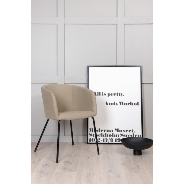 Tiber-tuoli - beige kangas