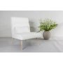 Bloom nojatuoli - White teddy/Whitewash