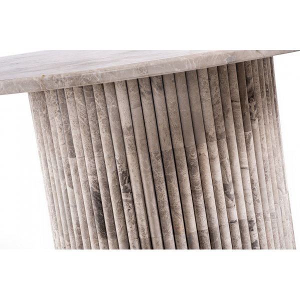 Pegani pyre ruokapyt harmaata beige marmoria - Mik tahansa koko 105 tai 130 cm