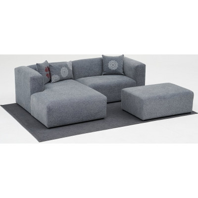 Linden mini divaani sohva vasen - harmaa