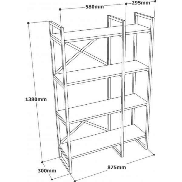 Voyage kirjahylly 2 - Pine Voyage kirjahylly 2 - Pine