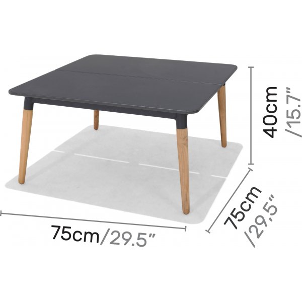 Lifestyle Garden ulkoiluryhmä Ipanema kulmasohvalla ja pöydällä - harmaa Lifestyle Garden ulkoiluryhmä Ipanema kulmasohvalla ja pöydällä - harmaa