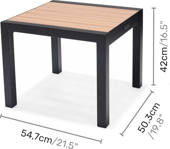 Panama lounge ryhmä 3 - musta/tiikki Panama lounge ryhmä 3 - musta/tiikki