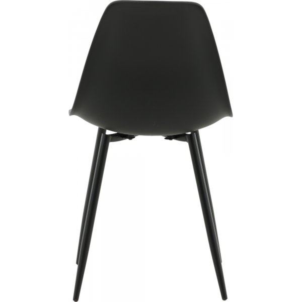 Bridge-ruokailutuoli - Musta muovi