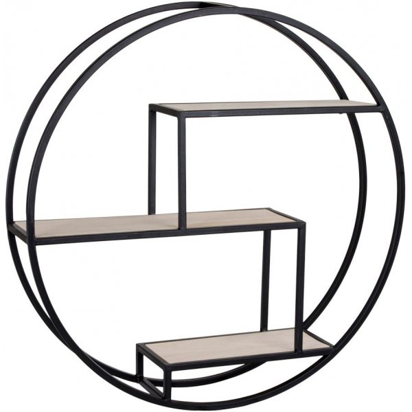 Pyre seinhylly - Musta/viilu