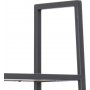 Seaford tikkaat hylly 77x174 cm - tammi/musta