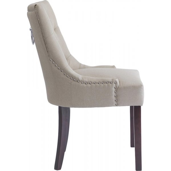 Tuva New Port -tuoli kahvalla - Beige pellava + Huonekalujen tahranpoistoaine Tuva New Port -tuoli kahvalla - Beige pellava + Huonekalujen tahranpoistoaine