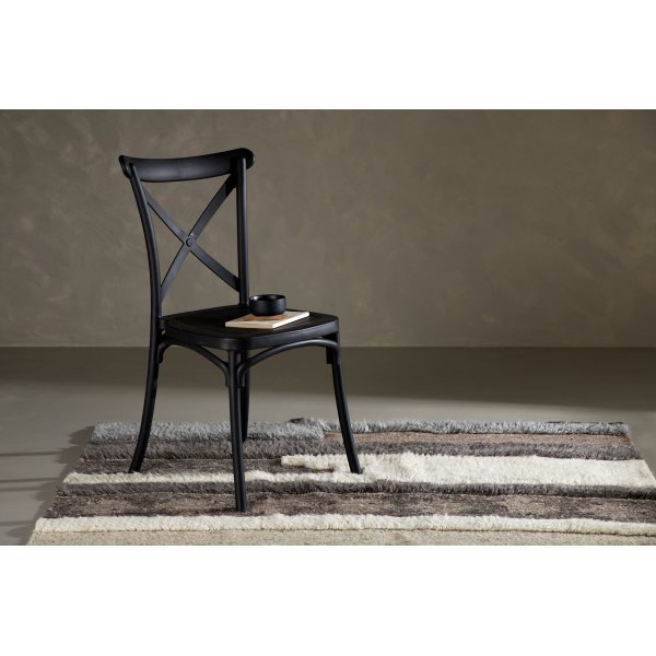 Crosett ruokatuoli - musta