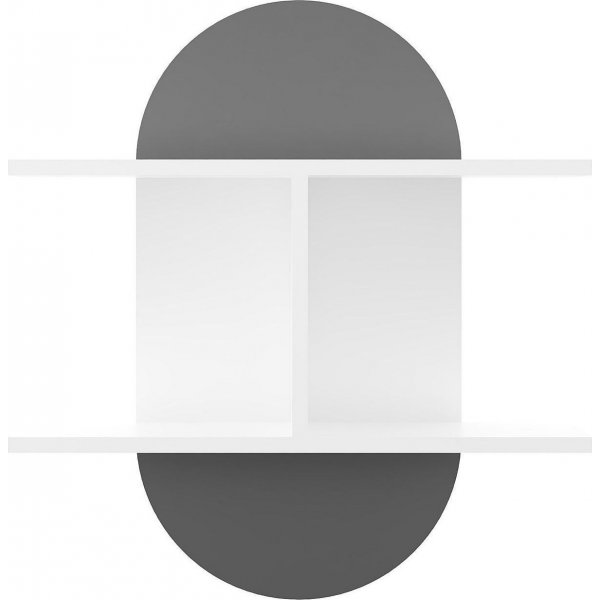 Auro sein�hylly - valkoinen/antrasiitti