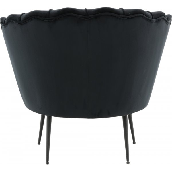 Ballini-nojatuoli - Musta sametti