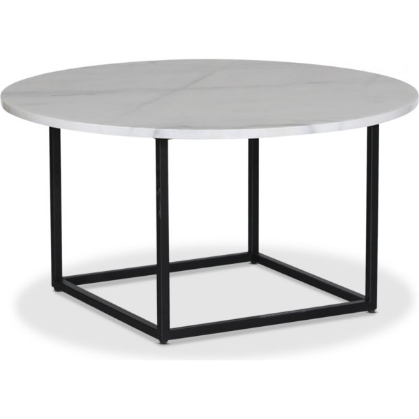 Dexter pyre sohvapyt 85 cm - Metalli/Valkoinen marmorikivi