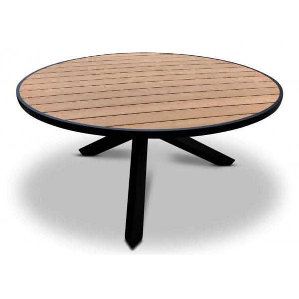 Ekens pyre ruokapyt 150 - Musta/Tammi-polywood