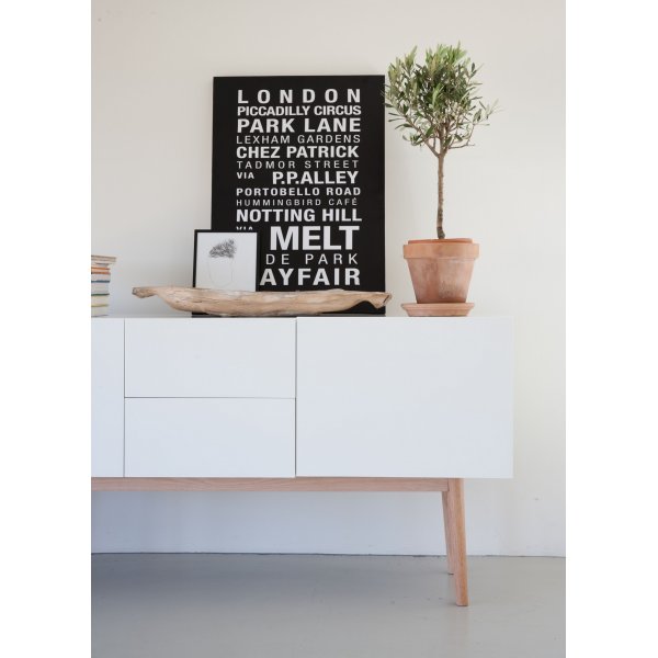 Bergen senkki - Valkoinen ljytty tammi / valkoinen