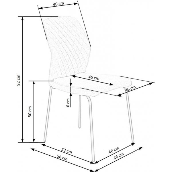 Cadeira ruokapöydän tuoli 461 - keltainen Cadeira ruokapöydän tuoli 461 - keltainen