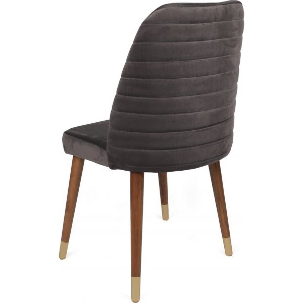 Hugo ruokapöydän tuolisarja - Antrasiitti/pähkinä/kulta Hugo ruokapöydän tuolisarja - Antrasiitti/pähkinä/kulta