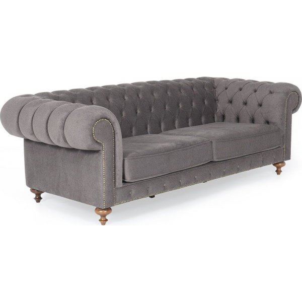 London 3-istuttava sohva - harmaa