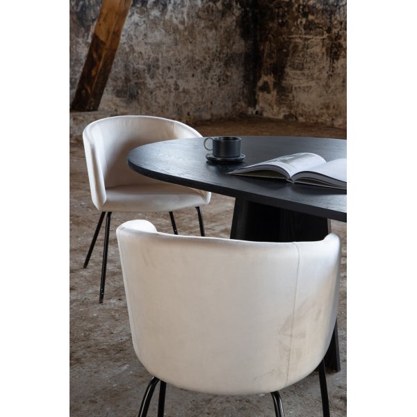 Bootcut ruokap�yt� 230 x 115 cm - Musta