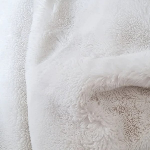 Pehmeä ruudullinen 130 x 170 cm - Valkoinen Pehmeä ruudullinen 130 x 170 cm - Valkoinen