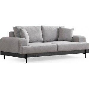 Eti 3-istuttava sohva - harmaa/musta