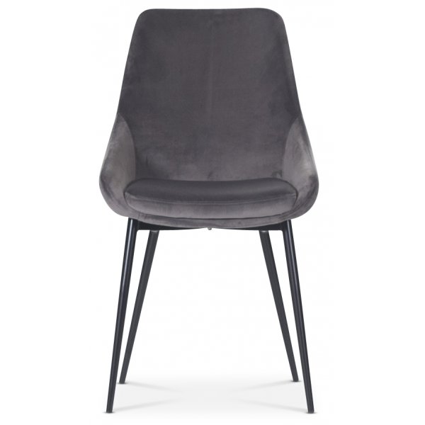 Theo-tuoli - harmaa sametti