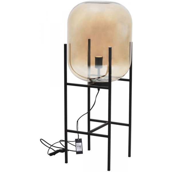 Elements-jalkalamppu - Musta/kirkas lasi Elements-jalkalamppu - Musta/kirkas lasi