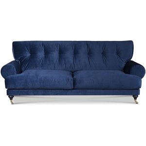 Andrew 3-istuttava sohva - Tummansininen sametti