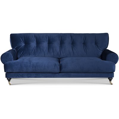 Andrew 3-istuttava sohva - Tummansininen sametti