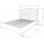 Duncan sngyn runko 160x200 cm - Beige sametti