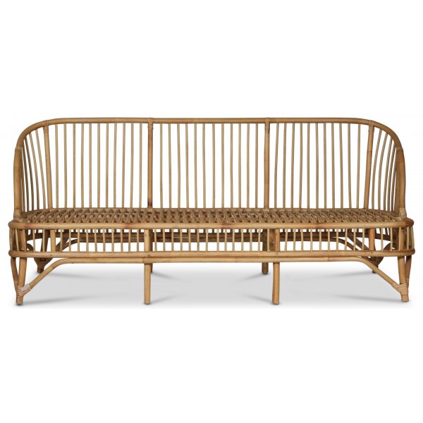 Baboo 3-istuttava sohva tyynyillä - Luonnollinen rottinki Baboo 3-istuttava sohva tyynyillä - Luonnollinen rottinki