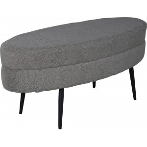 Rino pouf - harmaa beige nalle