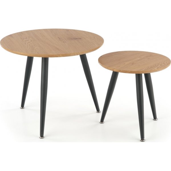 Pyre sohvapyt 40/59 cm - Tammi/musta