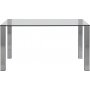 Edge ruokapyt 140 cm - Kromi
