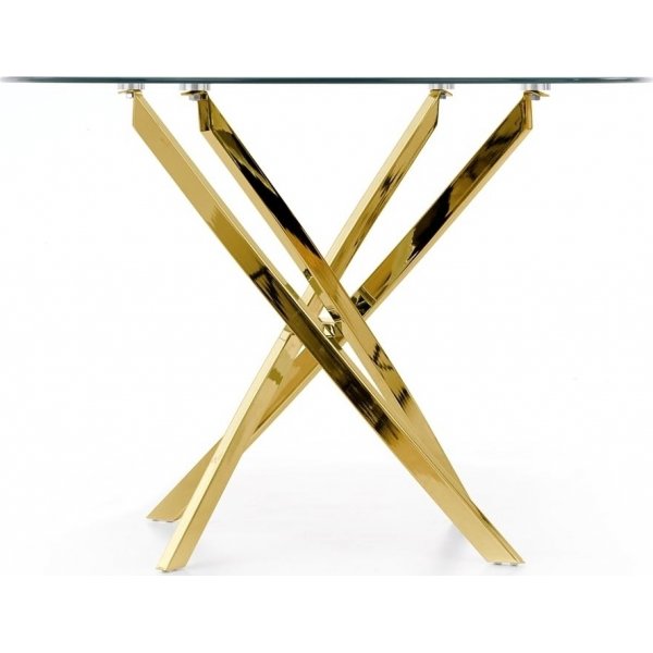 Raymond ruokapöytä Ø100 cm - Kulta Raymond ruokapöytä Ø100 cm - Kulta