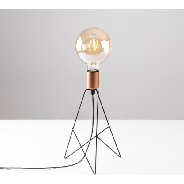 Pyramid-pöytävalaisin - Musta/kupari Pyramid-pöytävalaisin - Musta/kupari