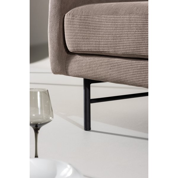 Sky 3-istuttava sohva - musta/ruskea Sky 3-istuttava sohva - musta/ruskea