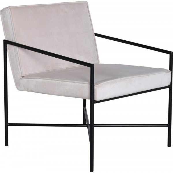 Tetra-nojatuoli - beige sametti Tetra-nojatuoli - beige sametti