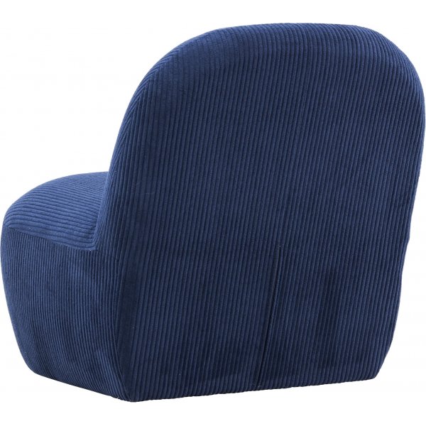 Mahla lepotuoli - Tummansininen vakosametti