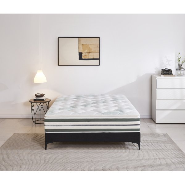 Patja, jossa on sisäänrakennettu sijauspatja - Pocket-järjestelmä 5-vyöhykkeinen Patja, jossa on sisäänrakennettu sijauspatja - Pocket-järjestelmä 5-vyöhykkeinen