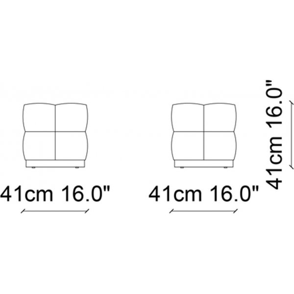 Suklaapuhvikuutio - ruskea
