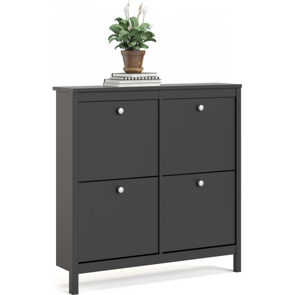 Madrid kenkäkaappi - musta Madrid kenkäkaappi - musta