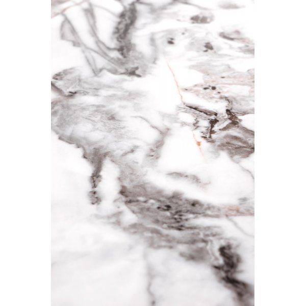 Formosa sohvapöytä Ø60 cm - Valkoinen marmori/musta Formosa sohvapöytä Ø60 cm - Valkoinen marmori/musta