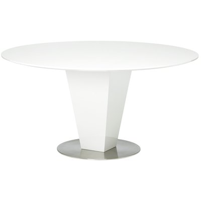 Pyöreä Cecilia-ruokapöytä Ø150 cm - Valkoinen (kiiltävä)
