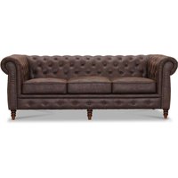 Kolmen istuttava Chesterfield Cambridge -sohva - Vintage-kangas