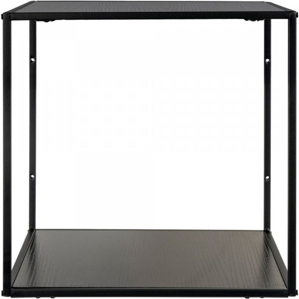 Valkoinen seinähylly - musta - 36x36x36 Valkoinen seinähylly - musta - 36x36x36