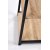 Mejo kirjoituspyt 120x60 cm - Sonoma tammi/musta
