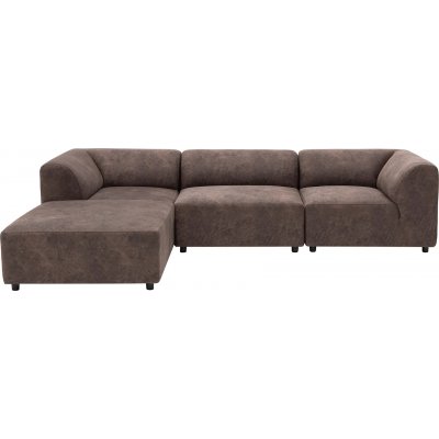Alfa divaani sohva vasen - ruskea